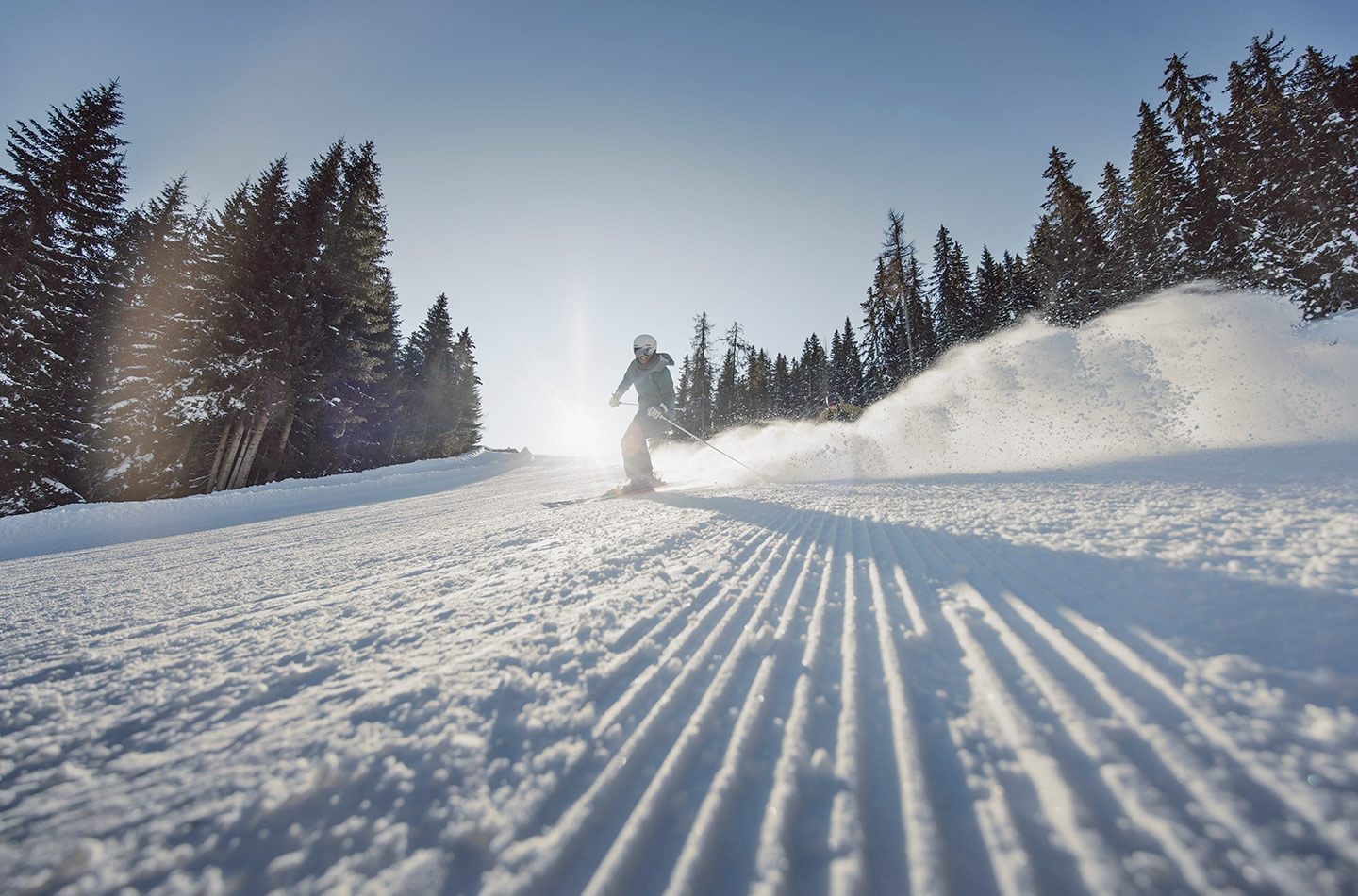 Skiing in the skiing holiday in Austria