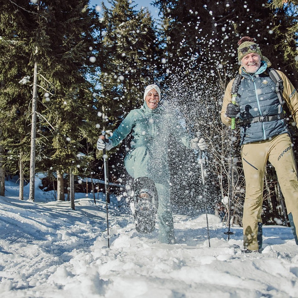 Snowshoe hiking tour