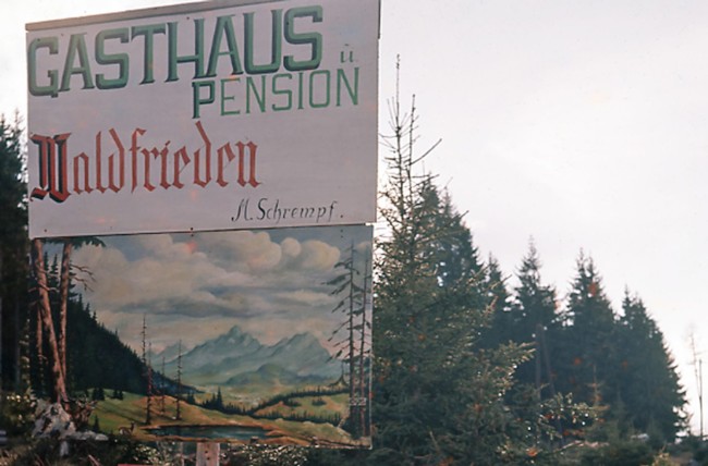 Hotel Waldfrieden im Jahre 1958