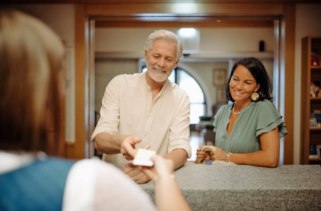 Guests get the room card