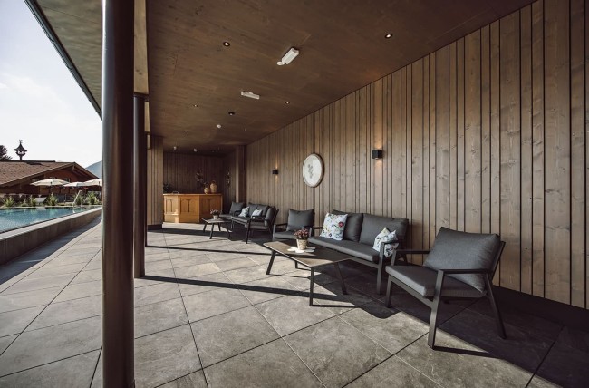 Beschattete Sitzmöglichkeiten