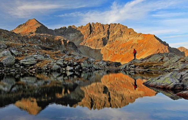 Klafferkessel mountains and lake