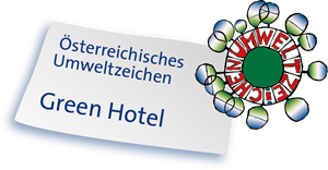 Wir sind Green Hotel und mit dem Österreichischen Umweltzeichen ausgezeichnet