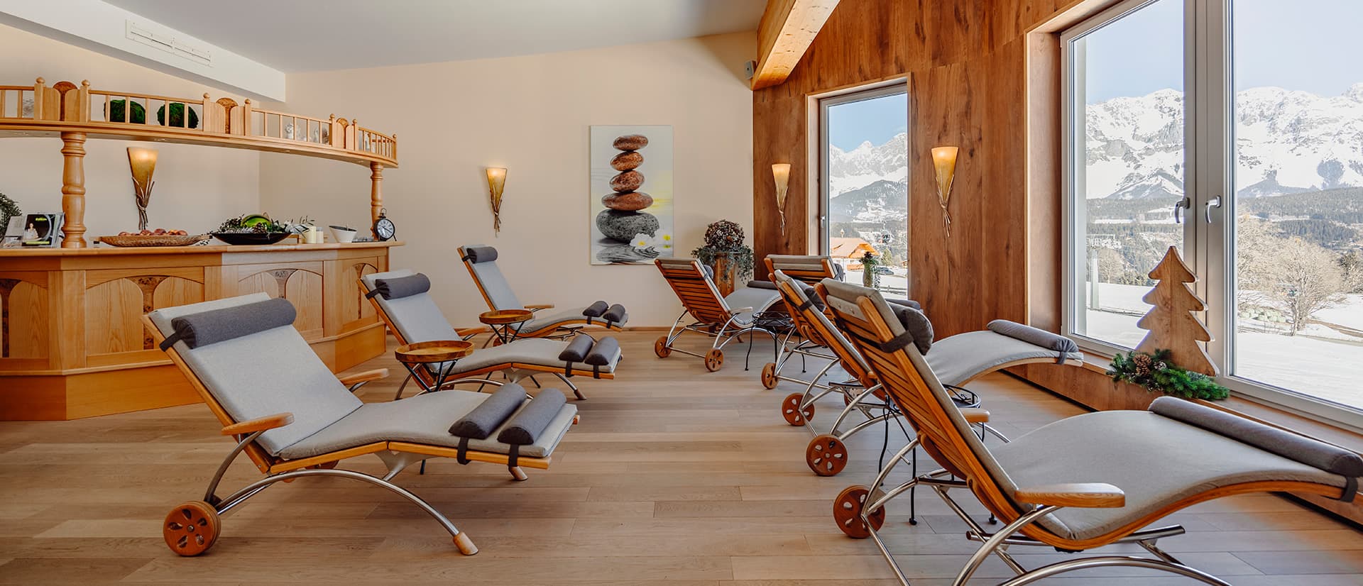 Relax in the wellness area