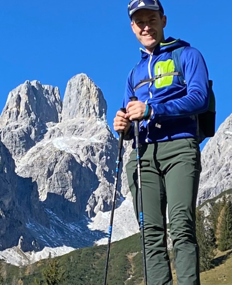 Kurt Stocker at a hiking tour in Filzmoos