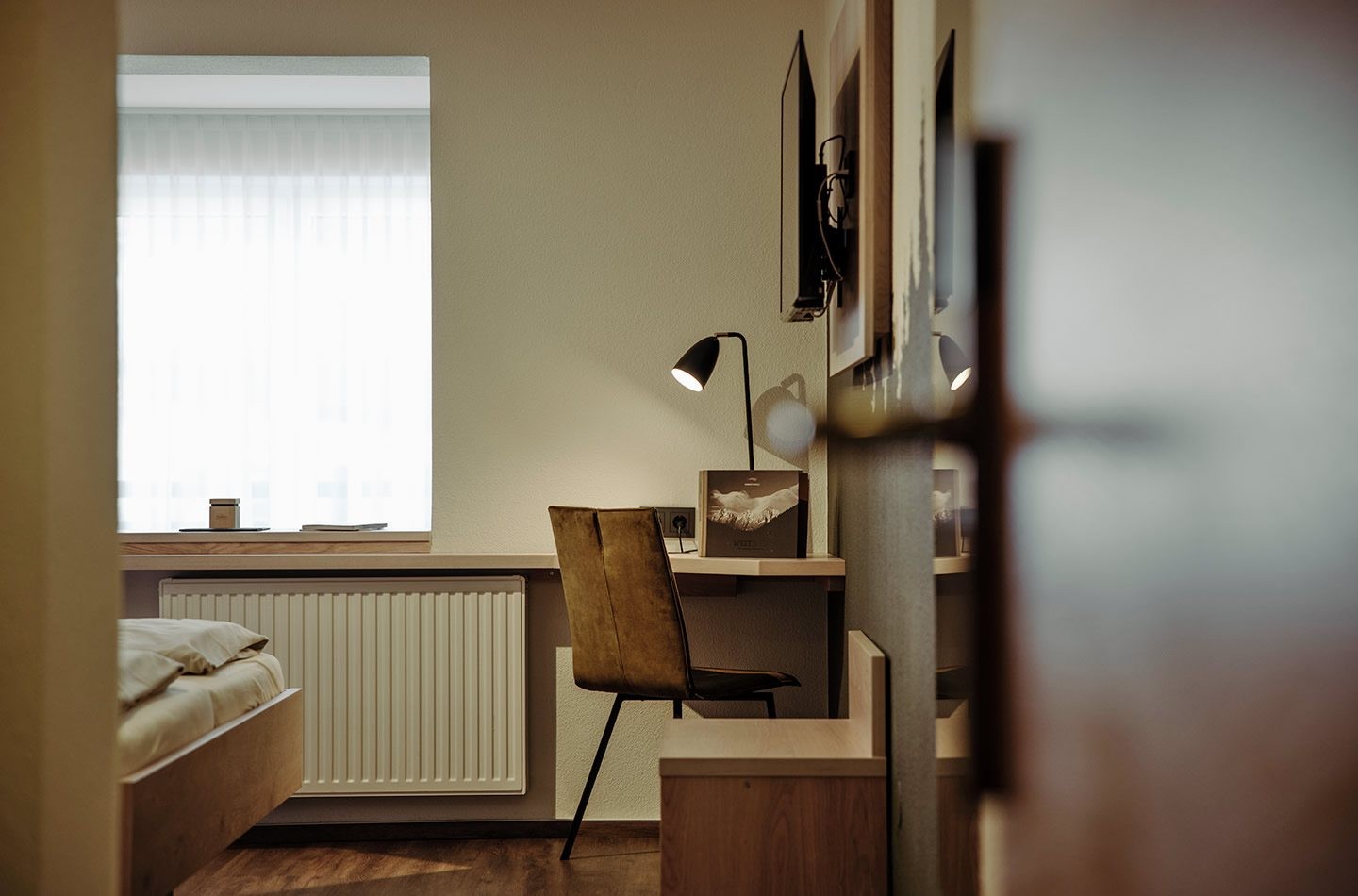 View into the sleeping room