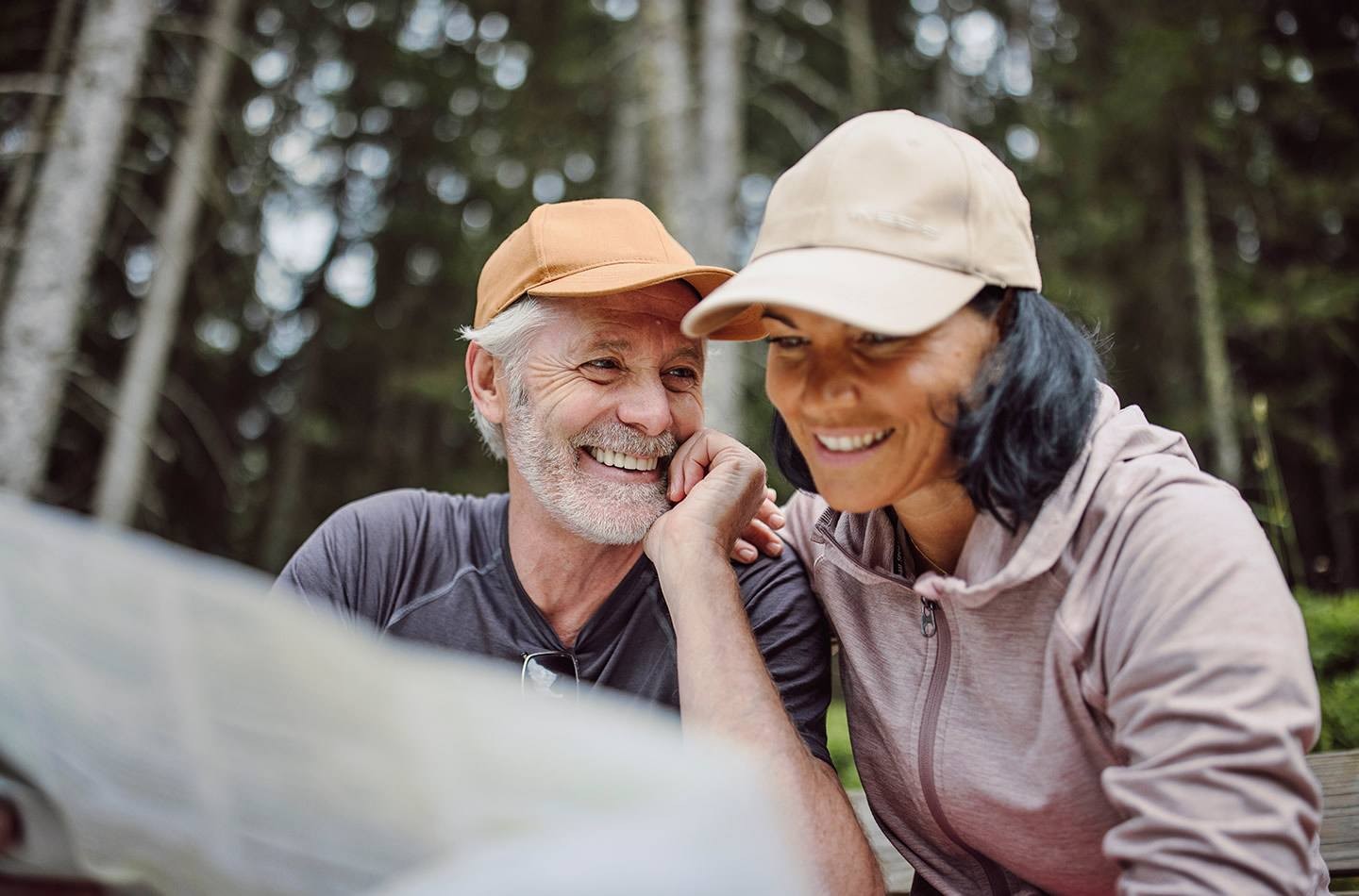 Taking a look at the hiking map