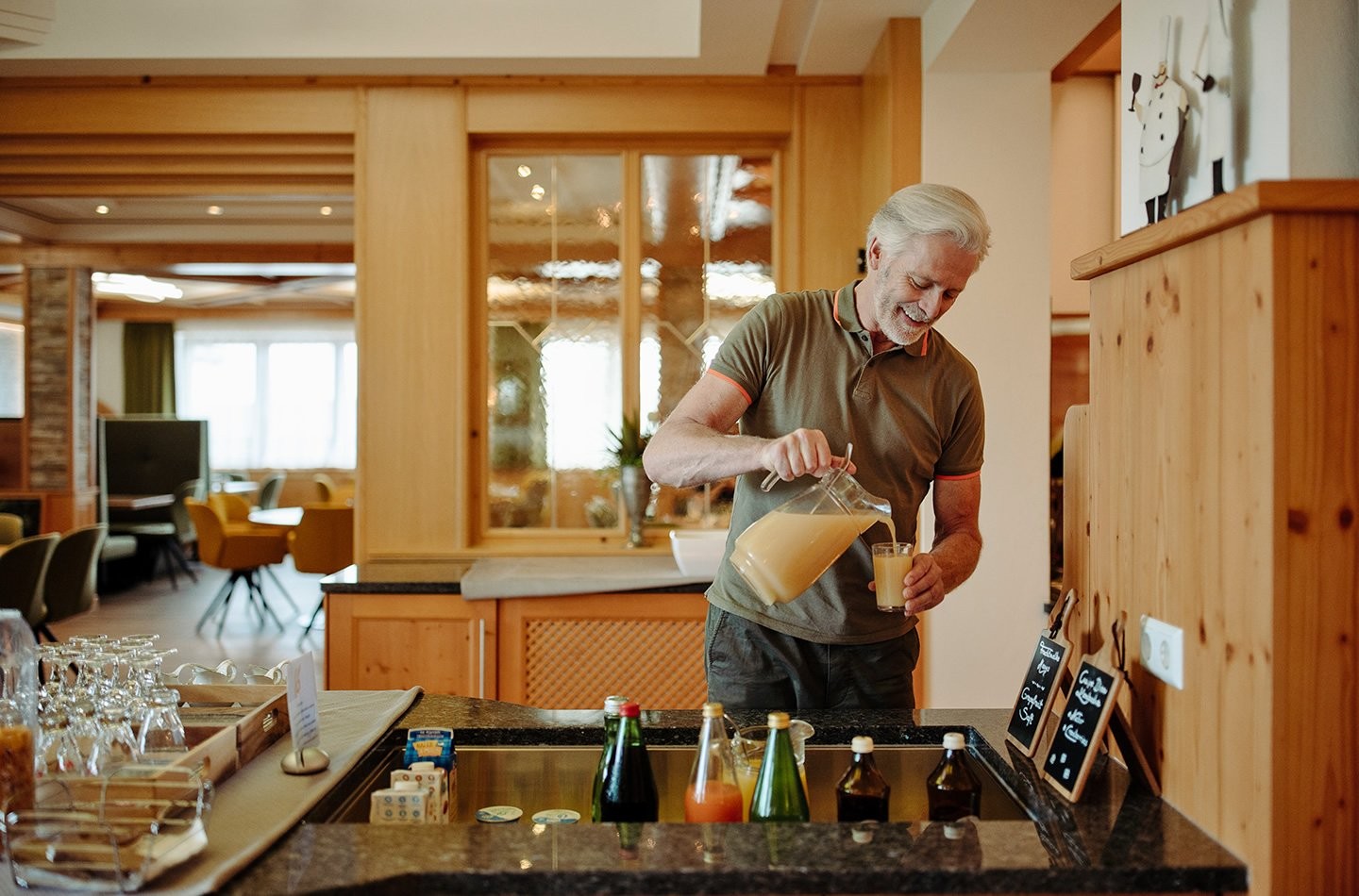 Great choice of local juices