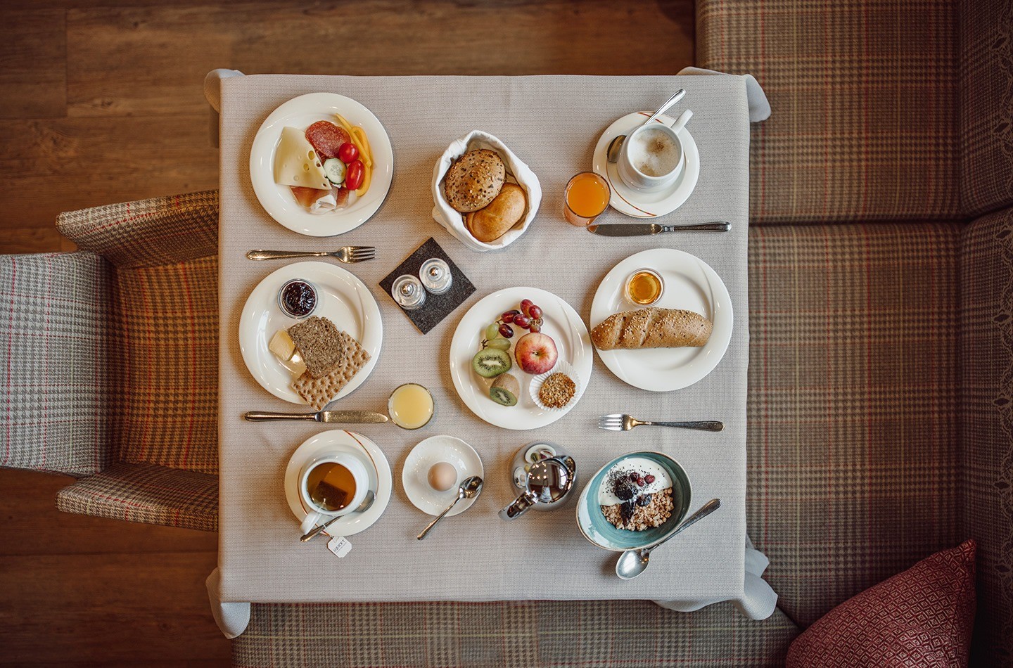 Full breakfast table