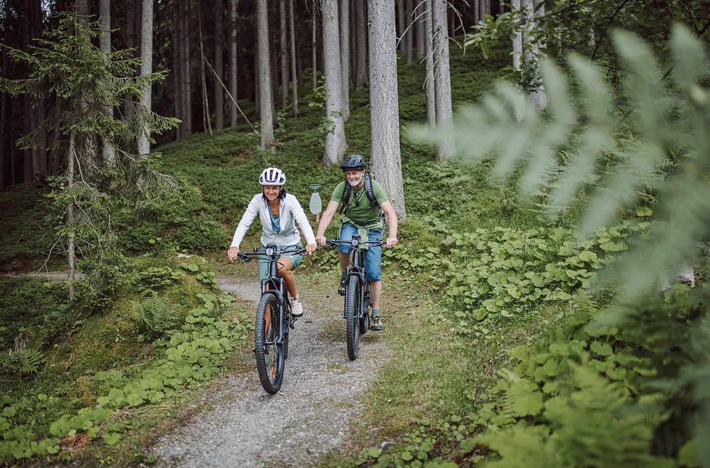 Mountainbike Tour durch den Wald