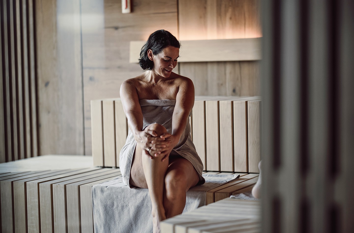 Entspannung in der Sauna