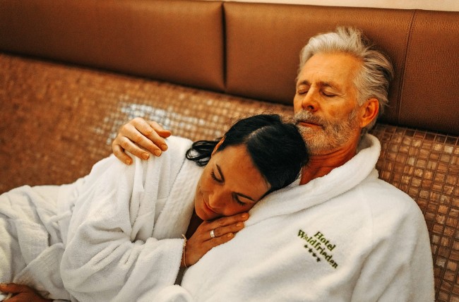 Entspannen auf der Wärmebank