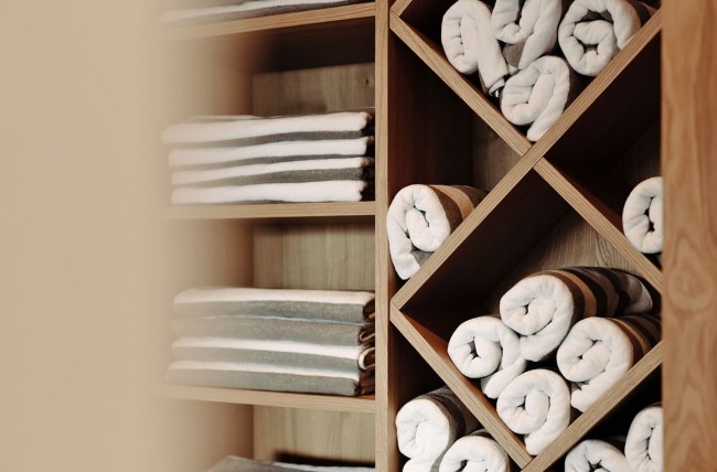 Handtücher in der Wellness Lounge