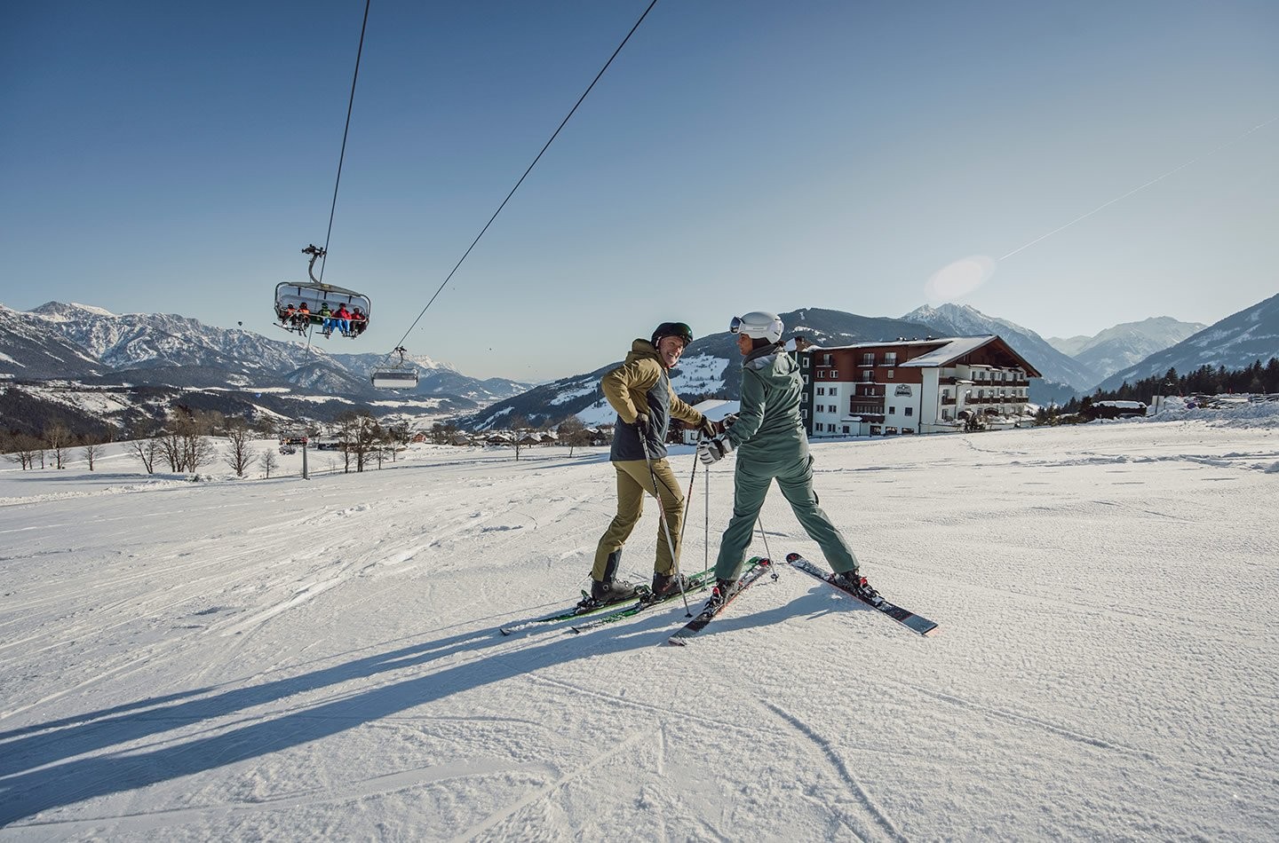 Skiurlaub direkt an der Piste vom Hotel Waldfrieden